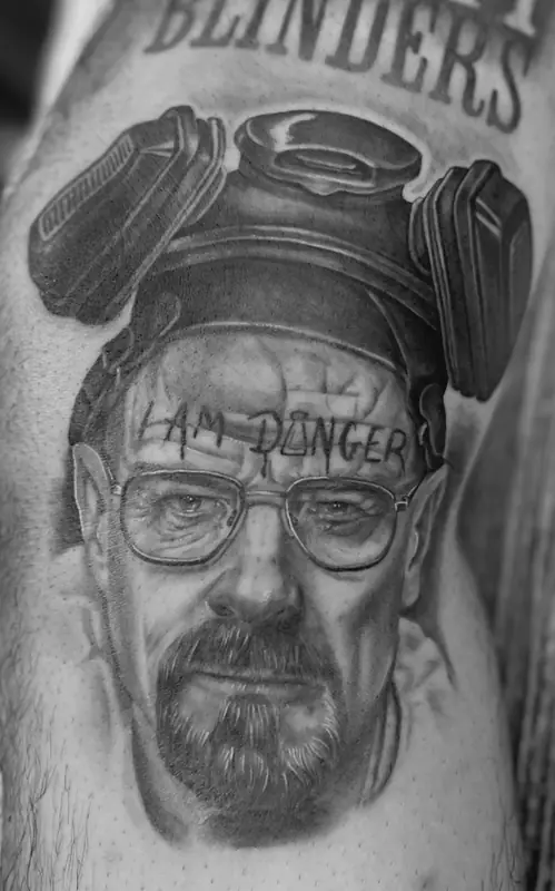 Black and gray portrait realism by Johnny at Heart & Sword Tattoo